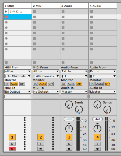 Clips i Ableton